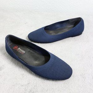 Blondo Women's Blue Waterproof Rubber Bottom Size 7M Loafers Flats Water Shoes